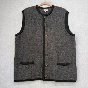 Steffner Wool Vest Mens 52 Austrian Traditional Sweater Jacket